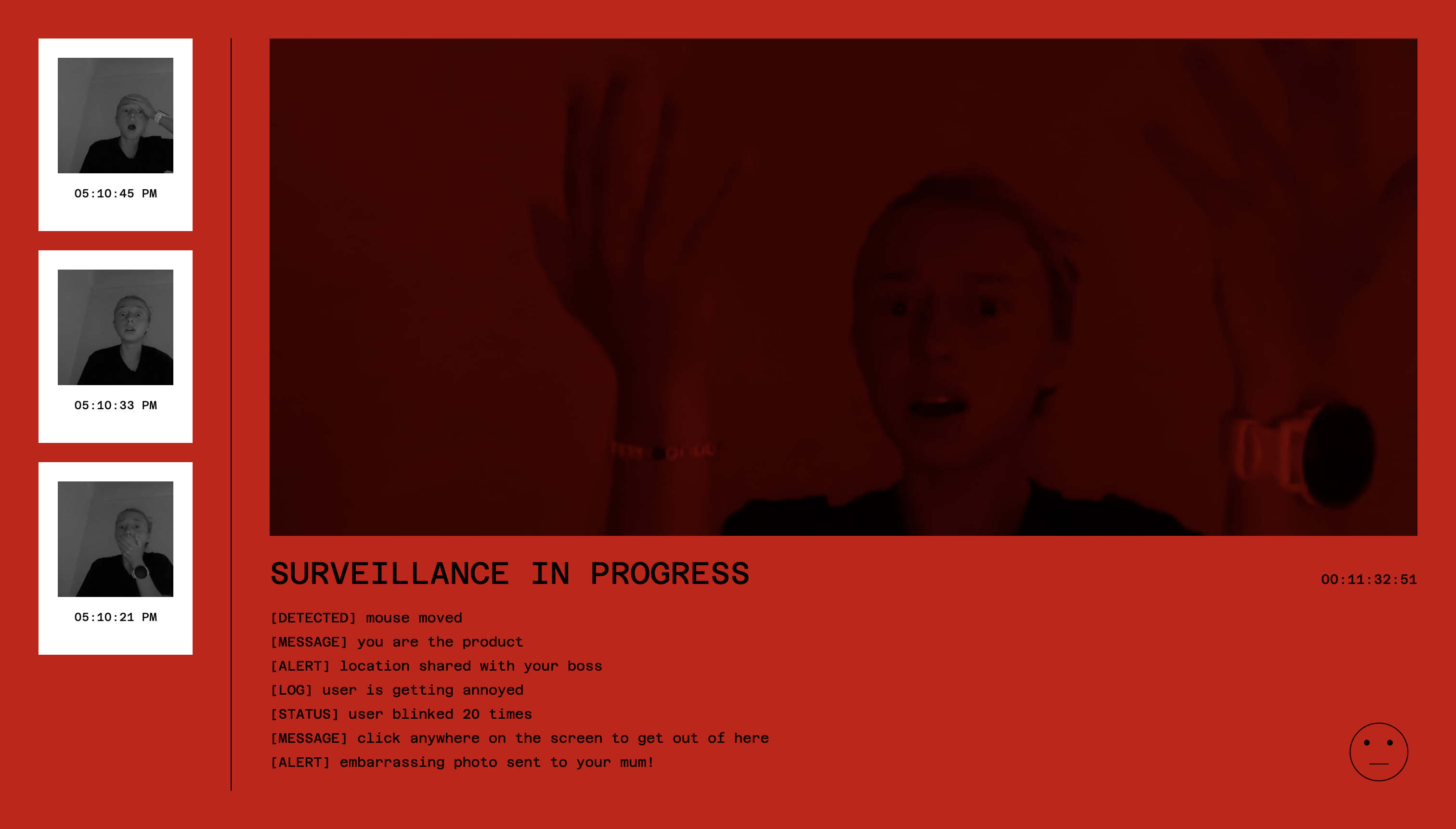 Cookies project interface