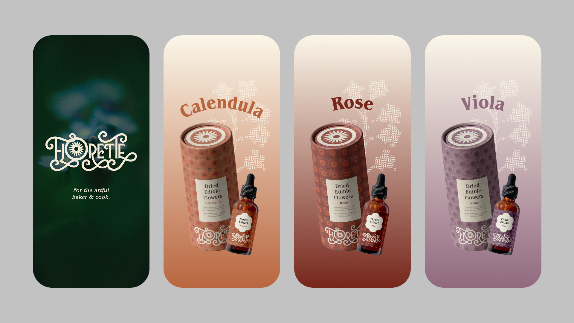 Florette mobile app screens