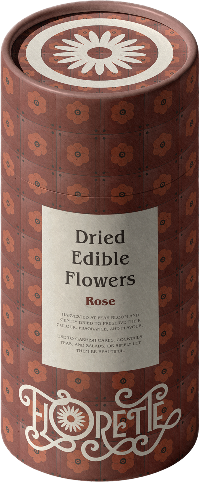 Florette Rose dried-flowers tube