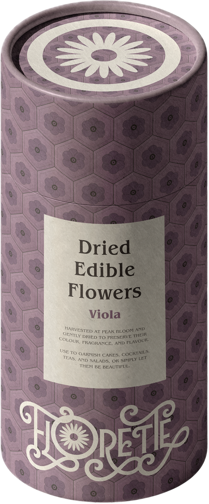 Florette Viola dried-flowers tube