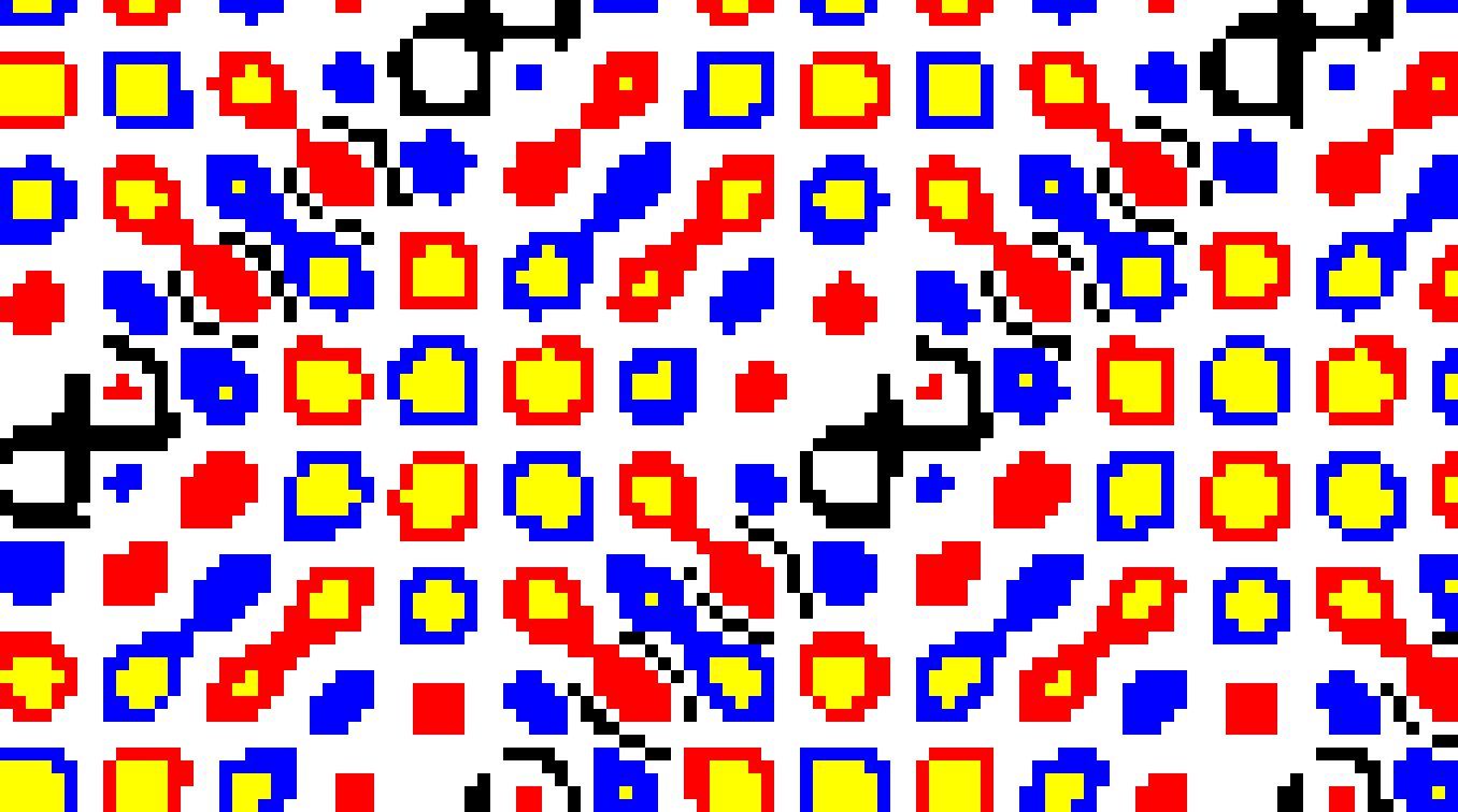 Mondrian Dreams pattern variation 4