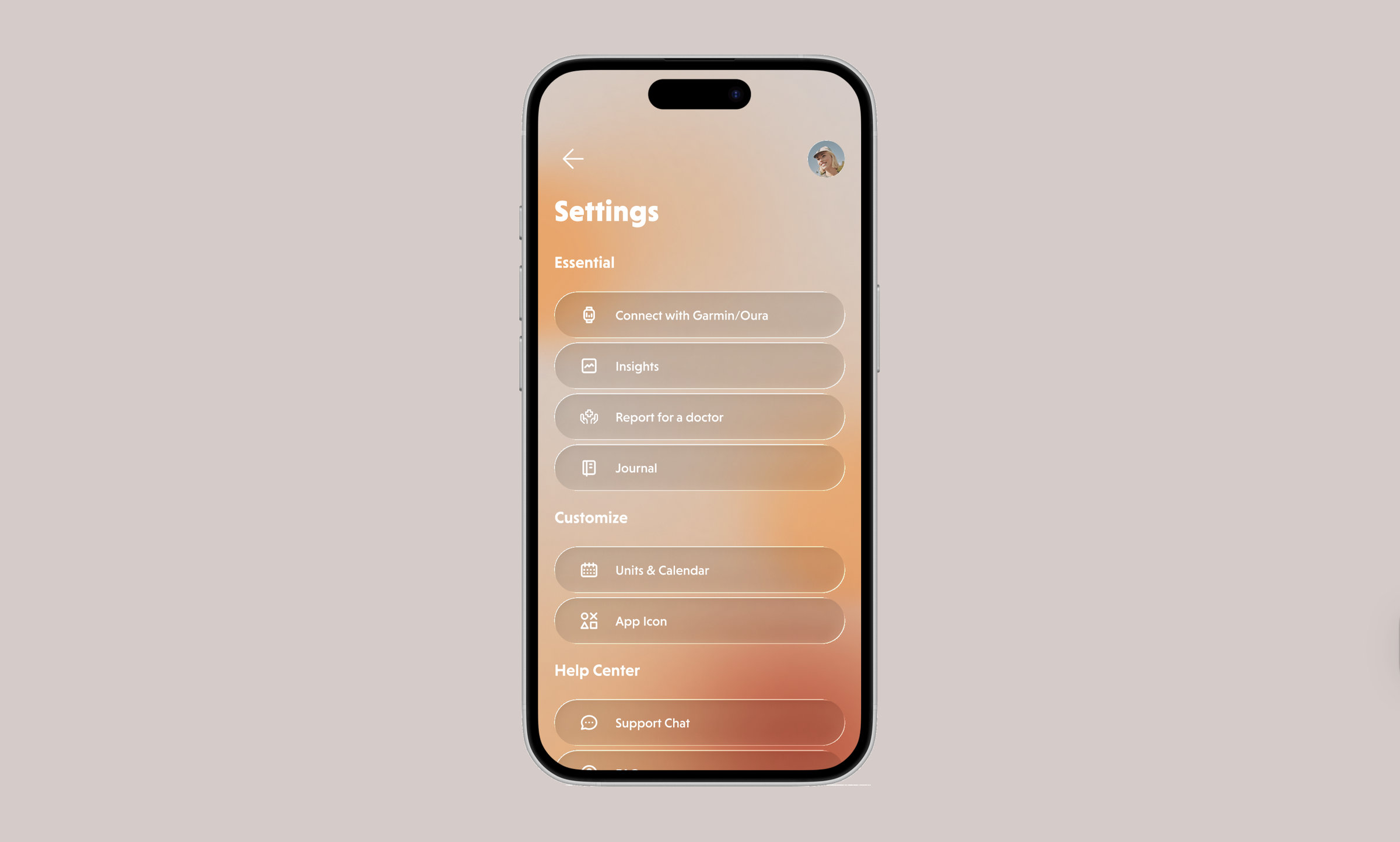 Wavia user interface